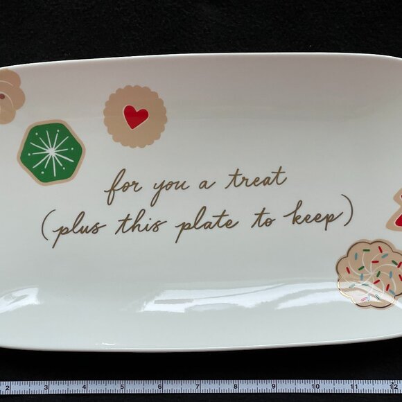 Kate Spade (Lenox) Cookie Time Giving Plate - Picture 1 of 7
